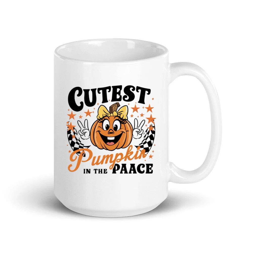 Cutest Pumpkin in the Patch Funny Halloween Graphic Mug