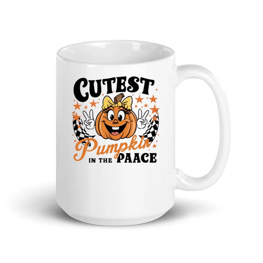 Cutest Pumpkin in the Patch Funny Halloween Graphic Mug
