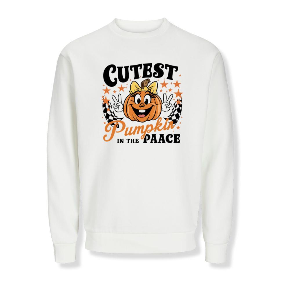 Cutest Pumpkin in the Patch Funny Halloween Graphic Sweatshirts