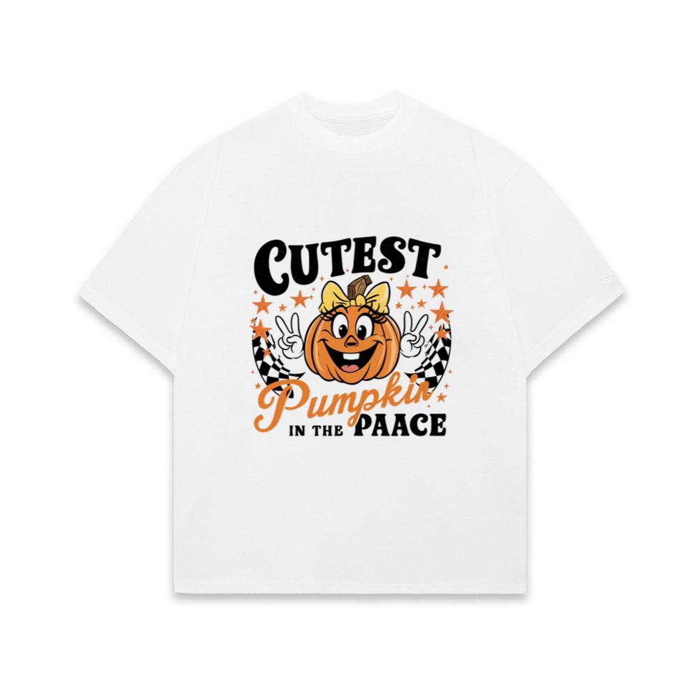 Cutest Pumpkin in the Patch Funny Halloween Graphic T-Shirt