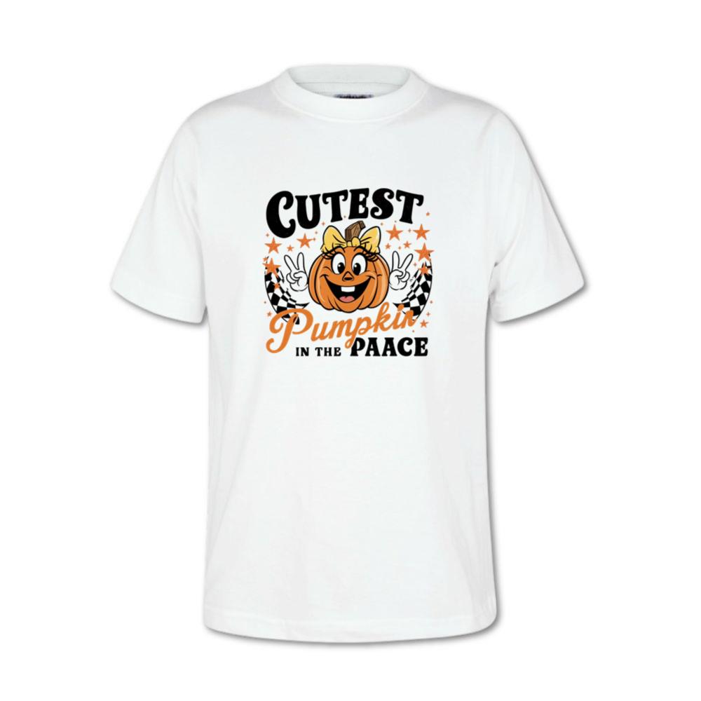 Cutest Pumpkin in the Patch Funny Halloween Graphic T-Shirt