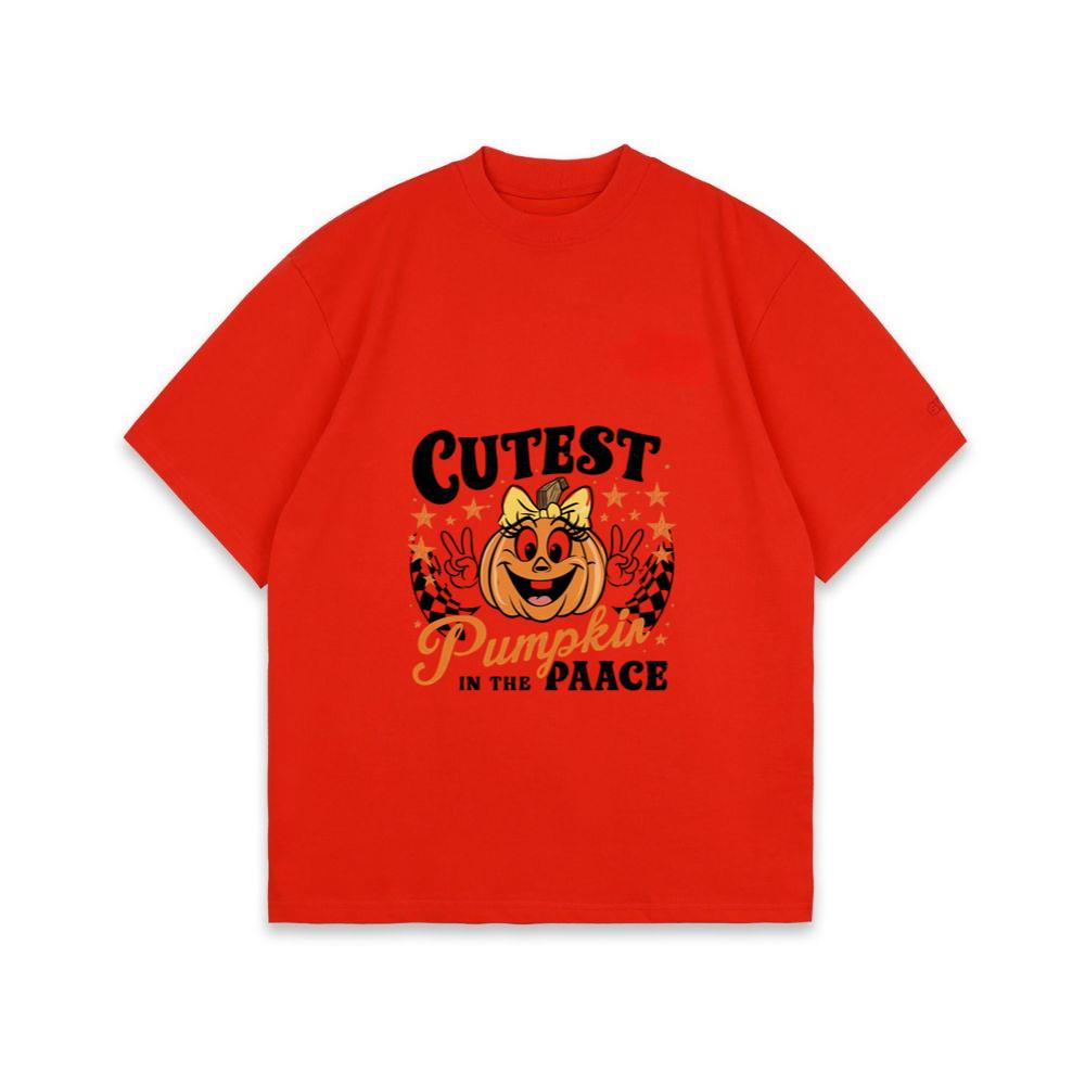 Cutest Pumpkin in the Patch Funny Halloween Graphic T-Shirt