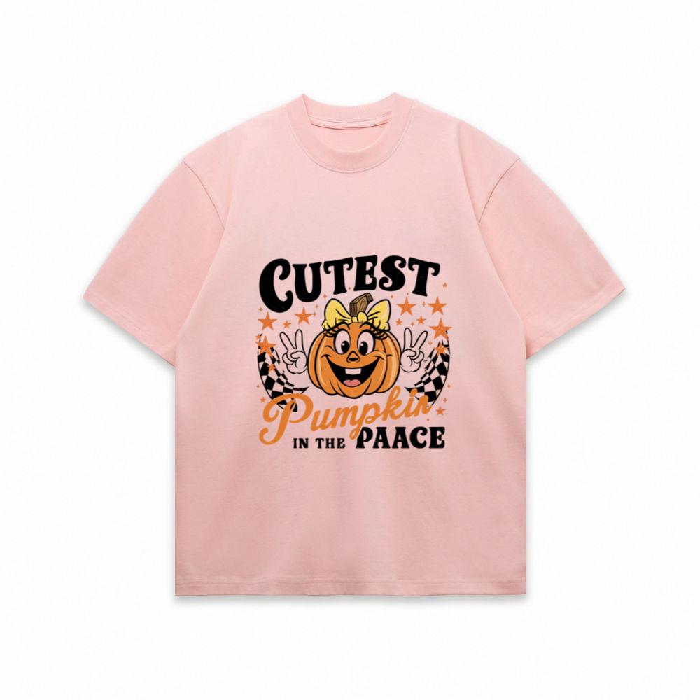 Cutest Pumpkin in the Patch Funny Halloween Graphic T-Shirt