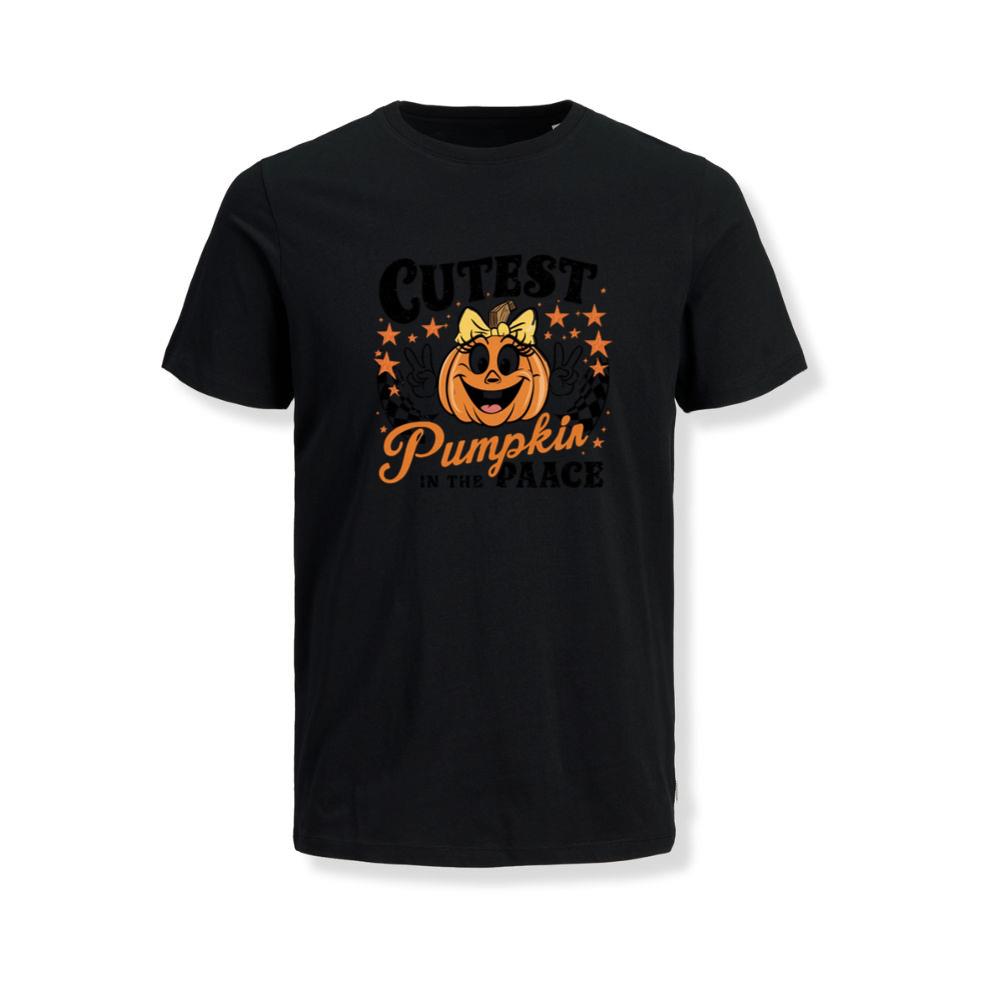 Cutest Pumpkin in the Patch Funny Halloween Graphic T-Shirt