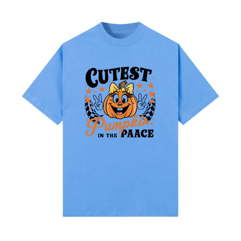Cutest Pumpkin in the Patch Funny Halloween Graphic T-Shirts