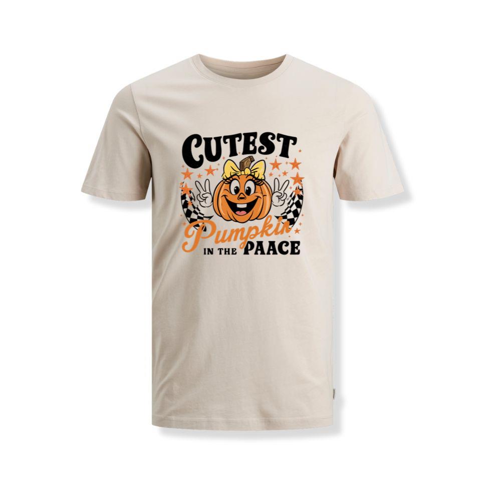 Cutest Pumpkin in the Patch Funny Halloween Graphic T-Shirts