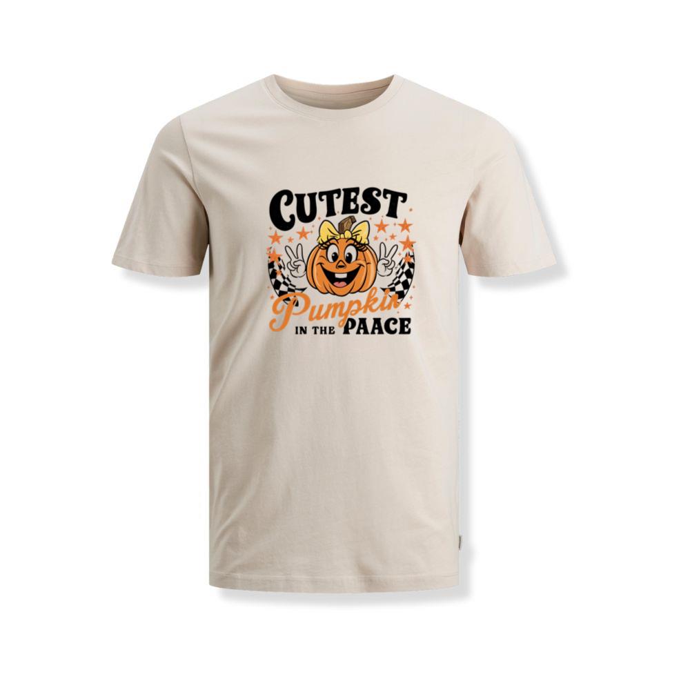 Cutest Pumpkin in the Patch Funny Halloween Graphic T-Shirts