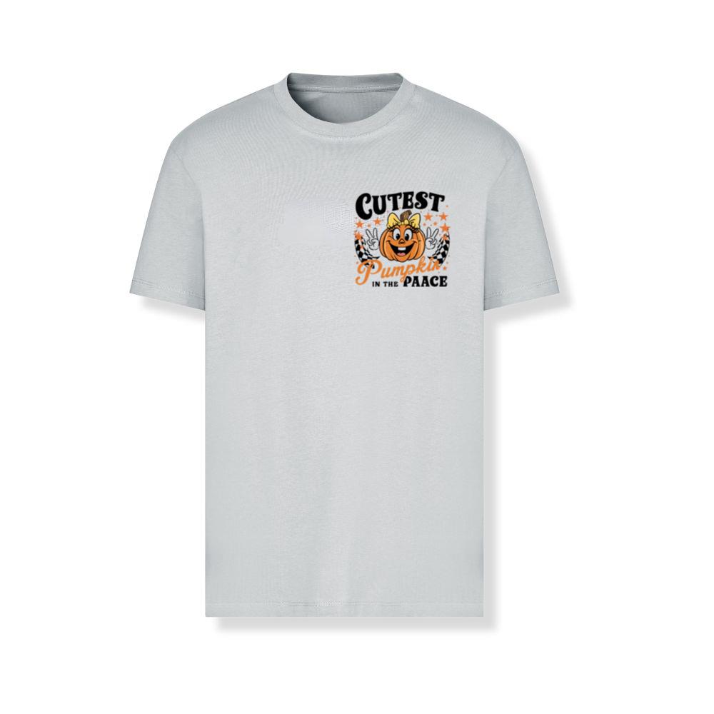 Cutest Pumpkin in the Patch Funny Halloween Graphic T-Shirts - Image 3