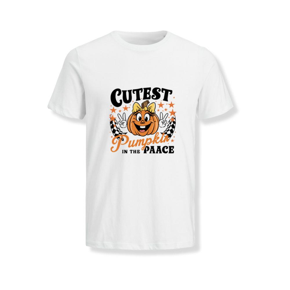 Cutest Pumpkin in the Patch Funny Halloween Graphic T-Shirts