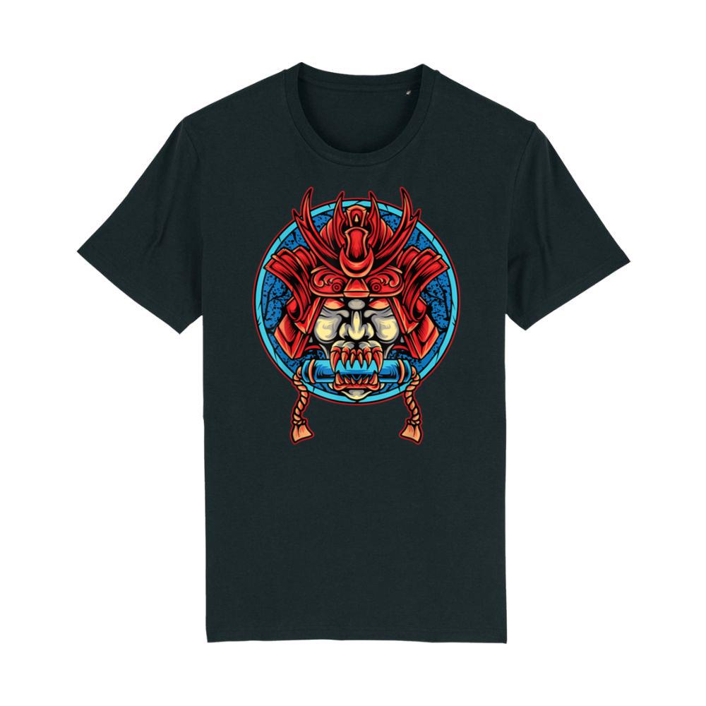 Cyber Aesthetic Samurai Demons Mask Japanese Family T-Shirt