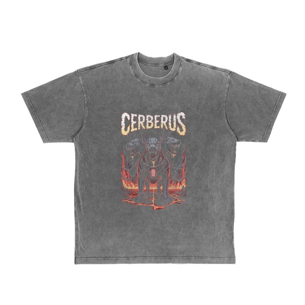 Cyber Cerberus Hellhound Myth Greek Monster Tech Long Sleeve T-Shirt 