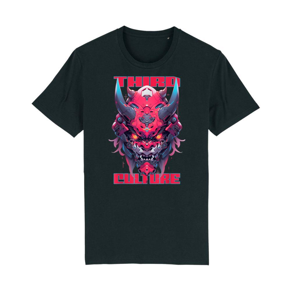 CYBERNETIC CYBERPUNK DRAGON SAMURAI MASK T-Shirt