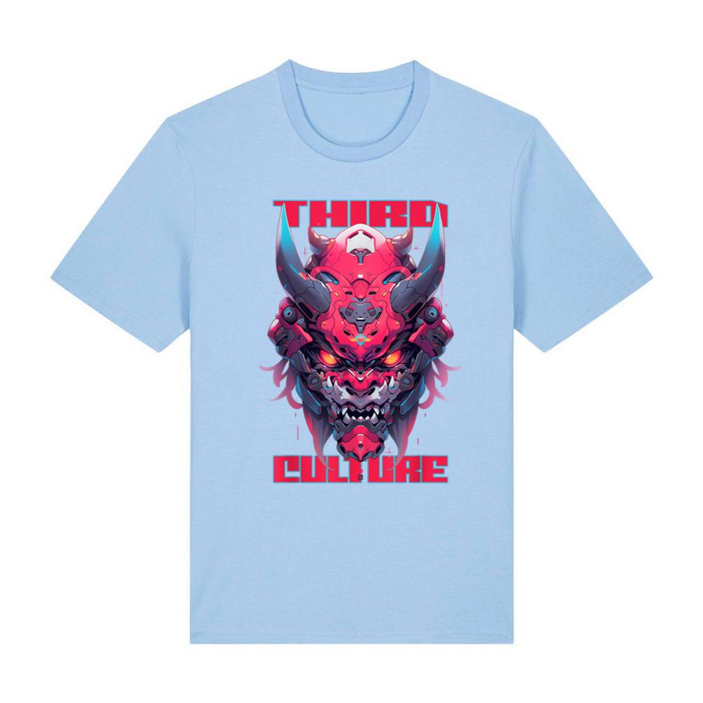 CYBERNETIC CYBERPUNK DRAGON SAMURAI MASK T-Shirt