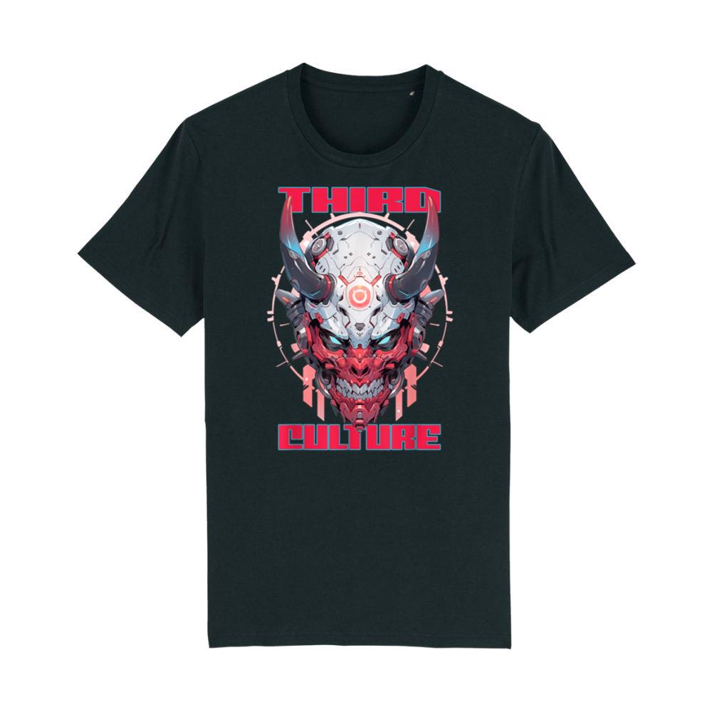 CYBERNETIC SKULL CYBERPUNK SAMURAI MASK T-Shirt