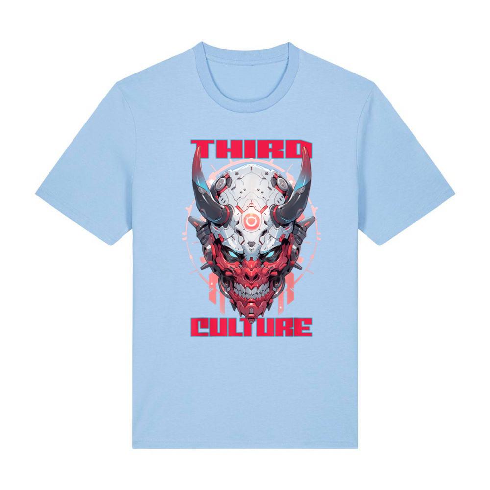 CYBERNETIC SKULL CYBERPUNK SAMURAI MASK T-Shirt