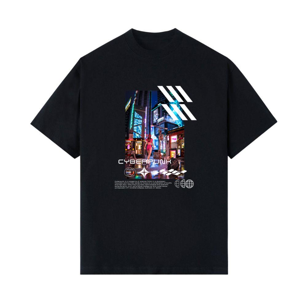Cyberpunk Anime Neon Tokyo Vaporwave Harajuku Synthwave T-Shirt 