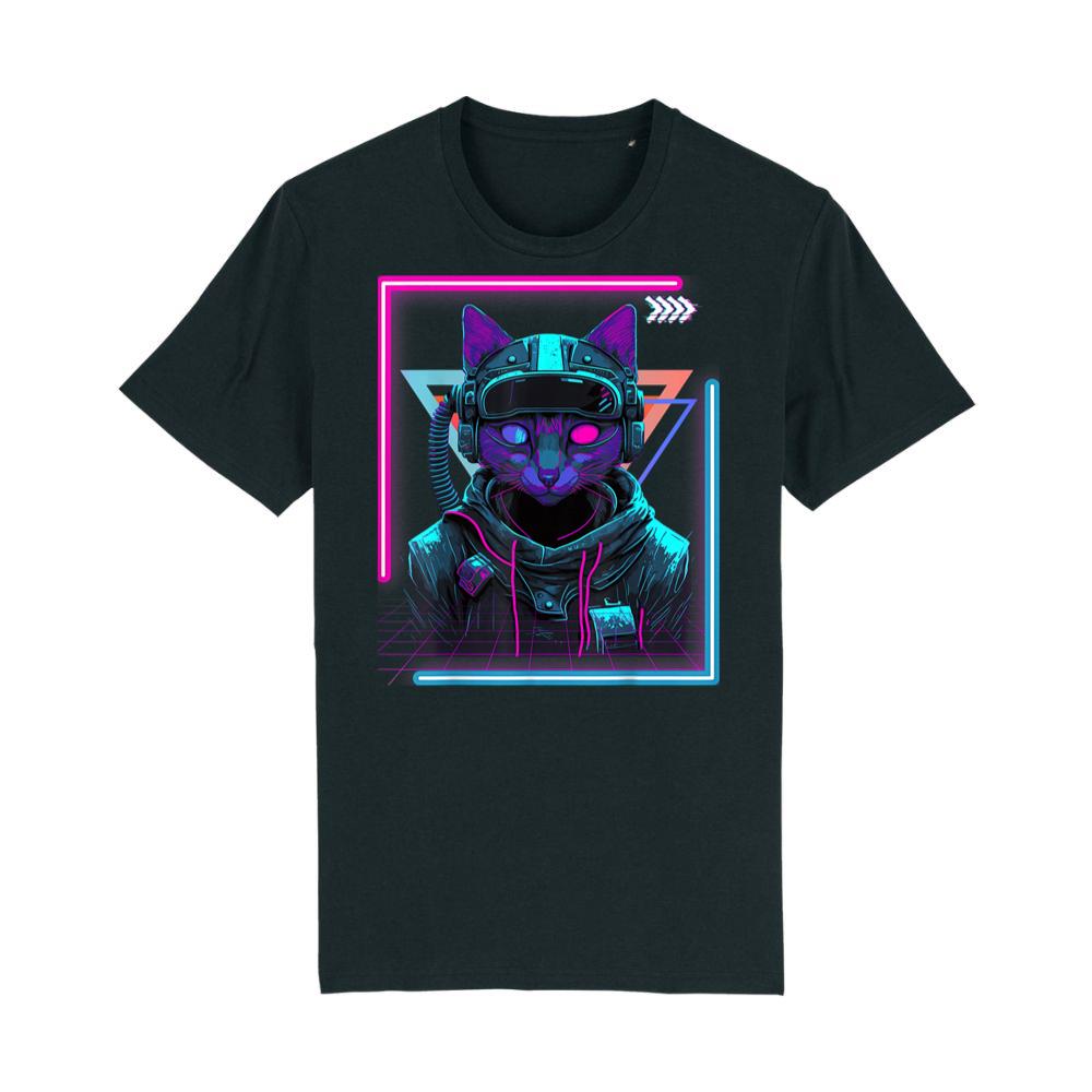 Cyberpunk Cat Kitty Punker _ Futuristic Cyber Punk T-Shirt