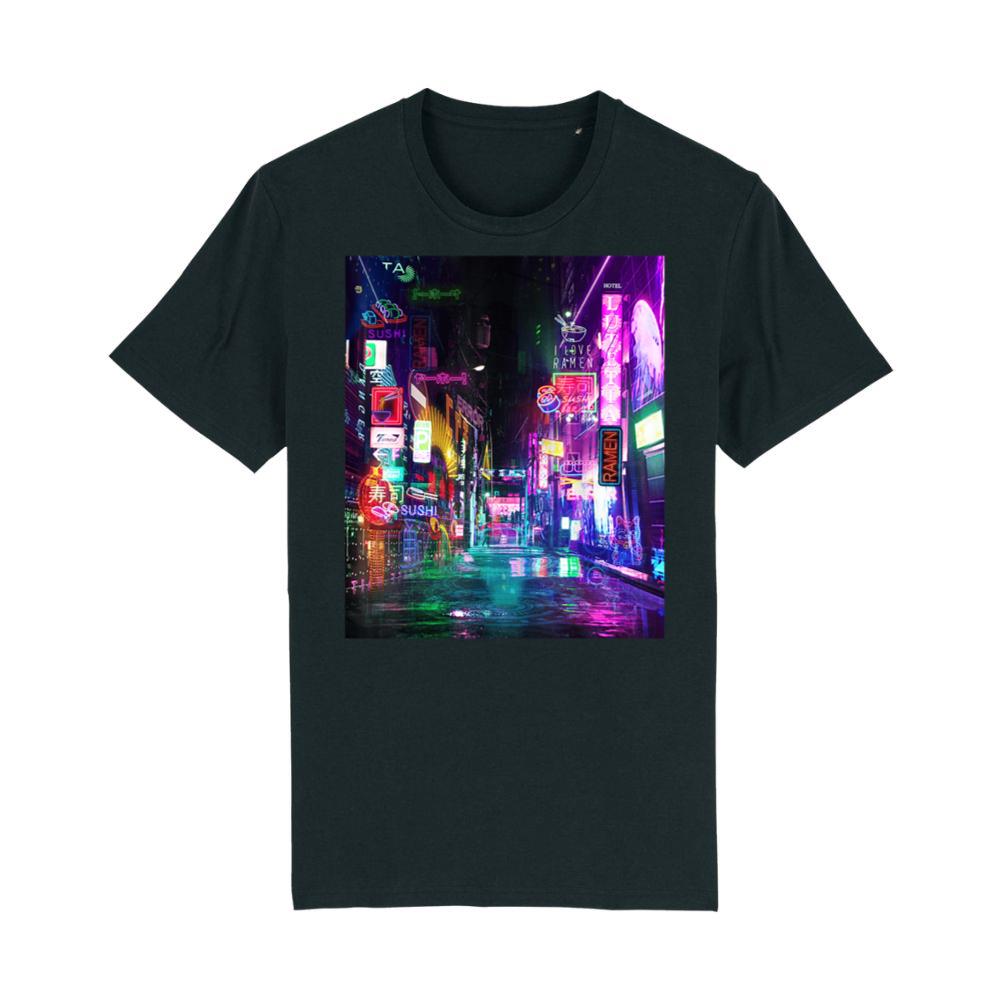 Cyberpunk City Sci Fi Night Tokyo Japan Urban Noir Dystopia T-Shirt 