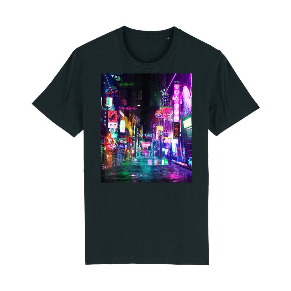 Cyberpunk City Sci Fi Night Tokyo Japan Urban Noir Dystopia T-Shirt