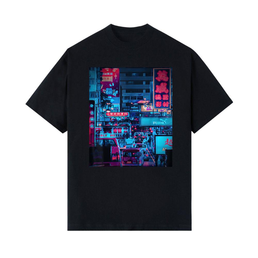 Cyberpunk Clothing, Hong Kong Cyberpunk Cyberpunk Streetwear T-Shirt 