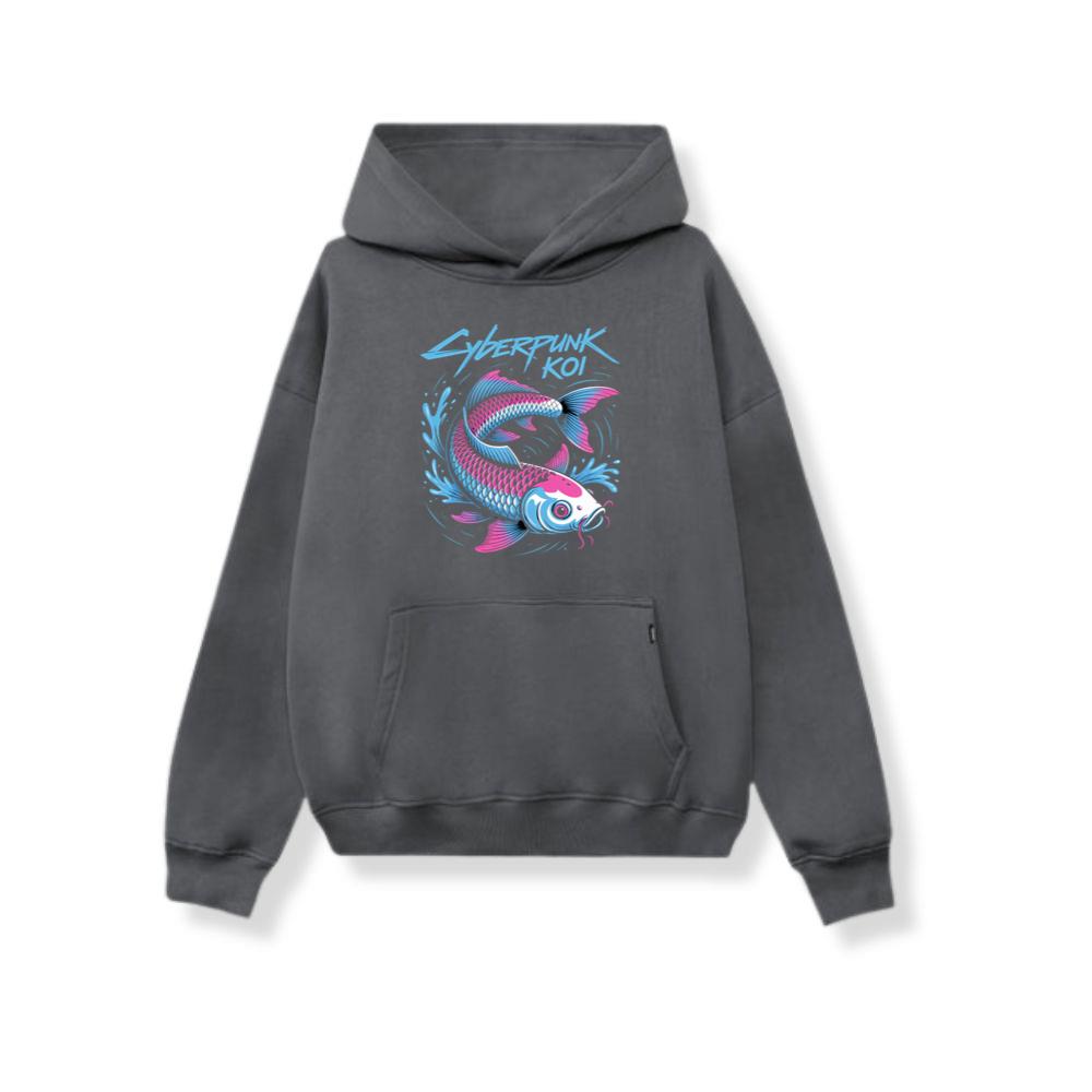 Cyberpunk Koi Fish Futuristic Design Hoodie Myheroshop