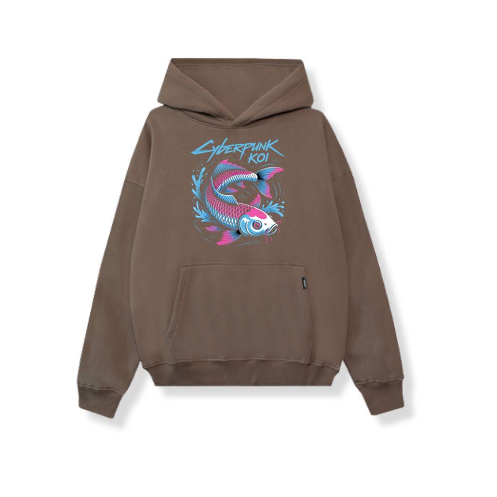 Cyberpunk Koi Fish Futuristic Design Hoodie Myheroshop