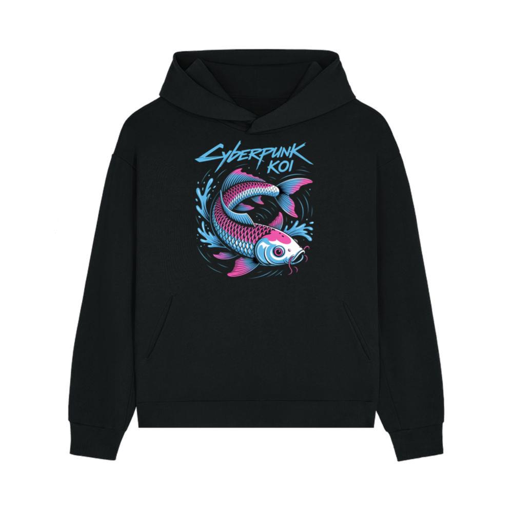 Cyberpunk Koi Fish Futuristic Design Hoodies