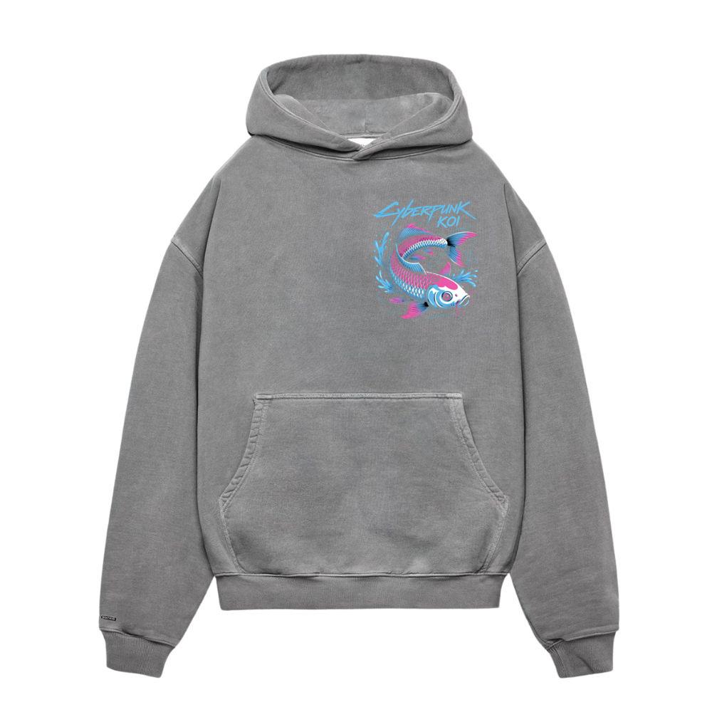 Cyberpunk Koi Fish Futuristic Design Hoodies
