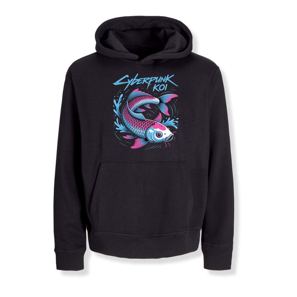 Cyberpunk Koi Fish Futuristic Design Hoodies