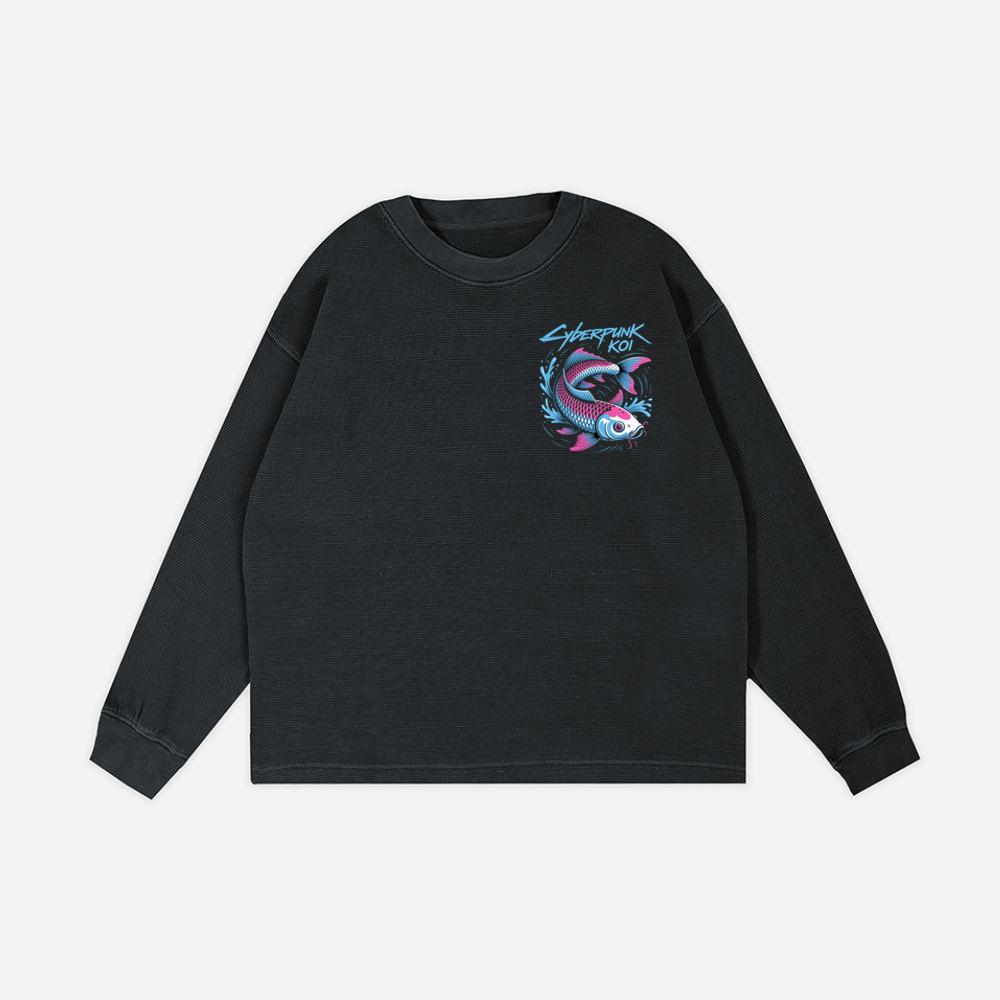 Cyberpunk Koi Fish Futuristic Design Sweatshirt