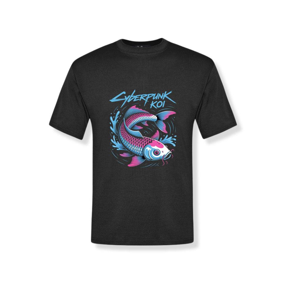 Cyberpunk Koi Fish Futuristic Design T-Shirt