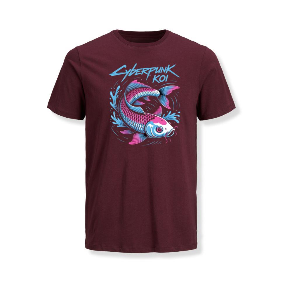 Cyberpunk Koi Fish Futuristic Design TShirt Myheroshop