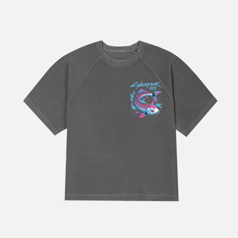 Cyberpunk Koi Fish Futuristic Design T-Shirt