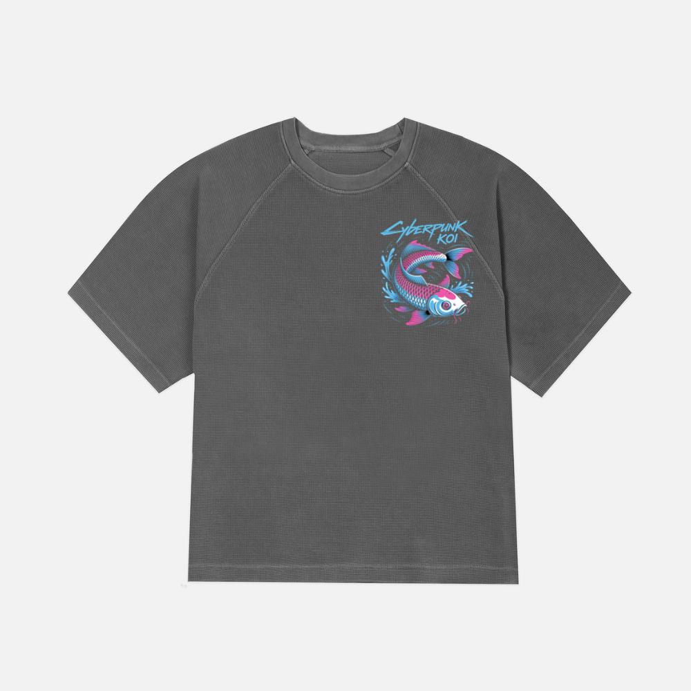 Cyberpunk Koi Fish Futuristic Design TShirt Storedazzling