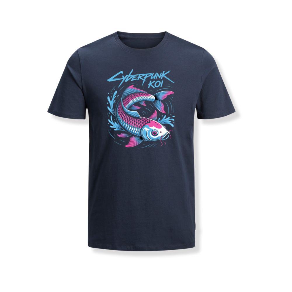 Cyberpunk Koi Fish Futuristic Design TShirt Myheroshop