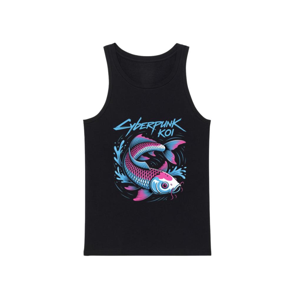 Cyberpunk Koi Fish Futuristic Design Tank Top