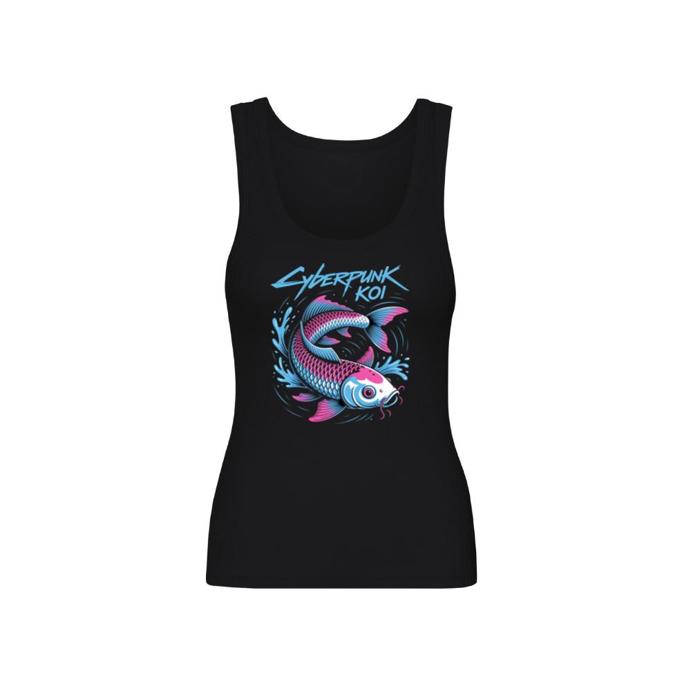 Cyberpunk Koi Fish Futuristic Design TankTop