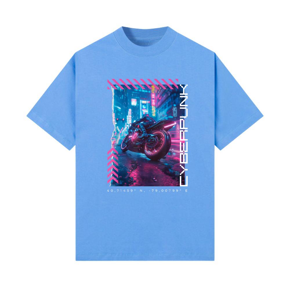 Cyberpunk Motorbike Futuristic Tokyo TShirt Thelollife