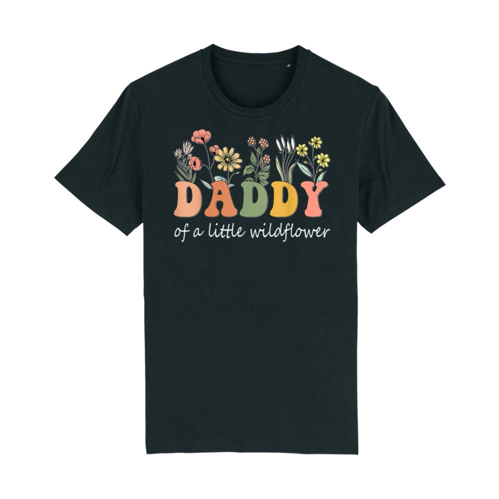 Daddy Of A Little Wildflower Girls Women Family Matching T-Shirt 