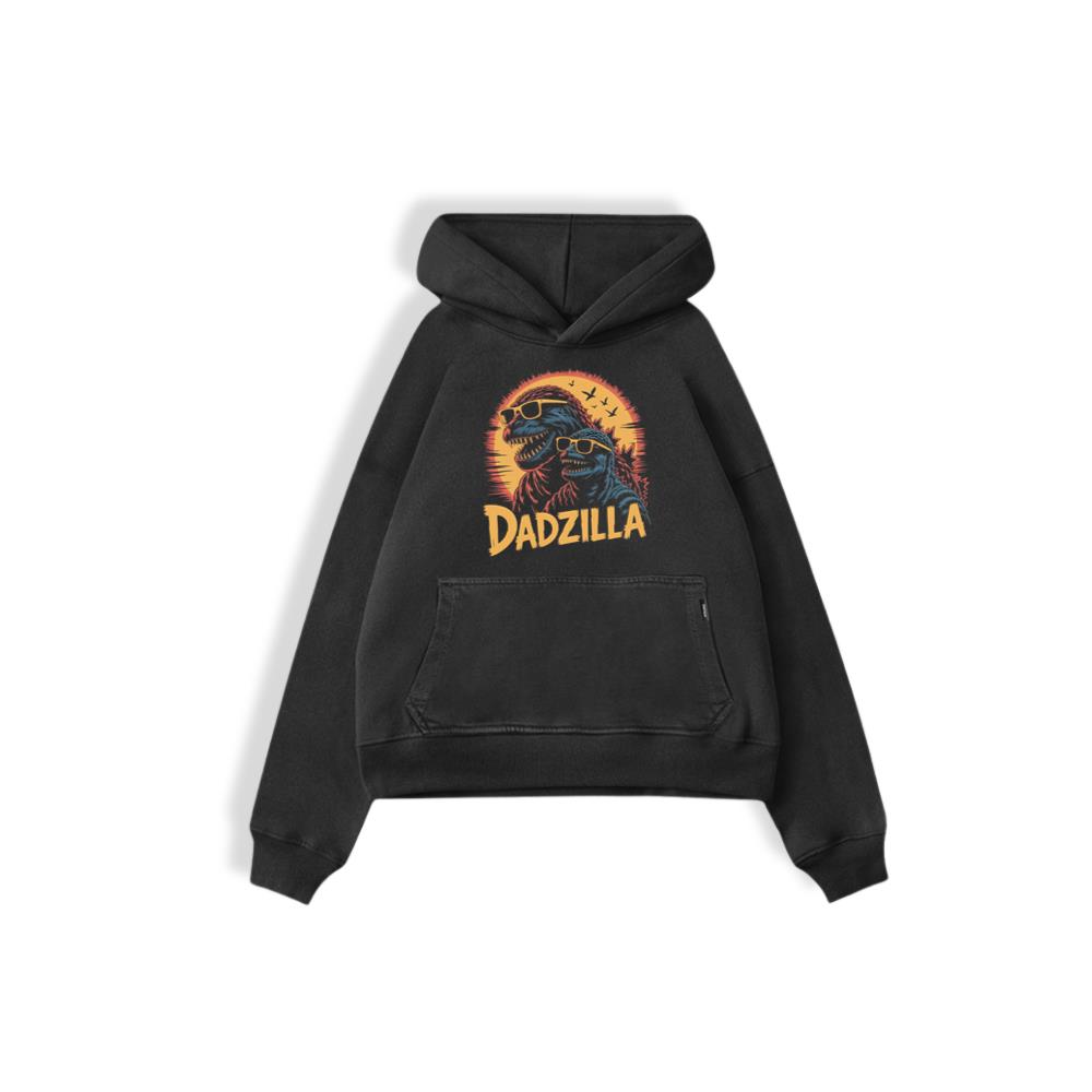 Dadzilla Father of the Monsters Cartoon Design Hoodie