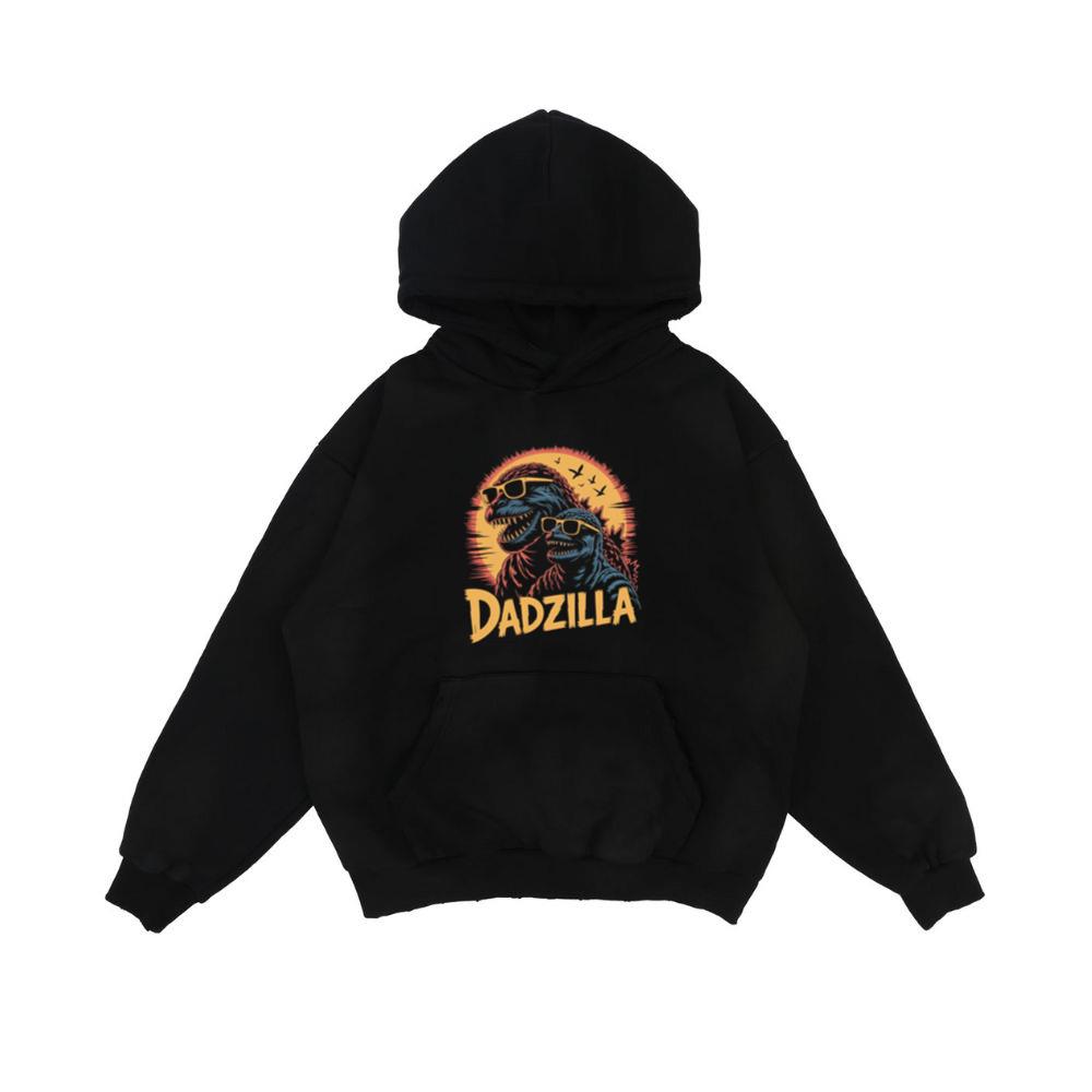 Dadzilla Father of the Monsters Cartoon Design Hoodie