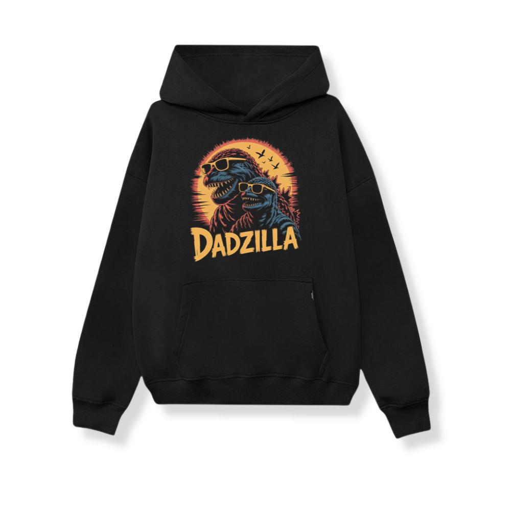 Dadzilla Father of the Monsters Cartoon Design Hoodie