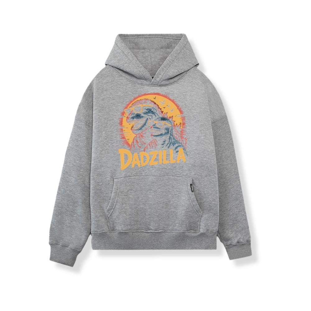 Dadzilla Father of the Monsters Cartoon Design Hoodie - Image 3