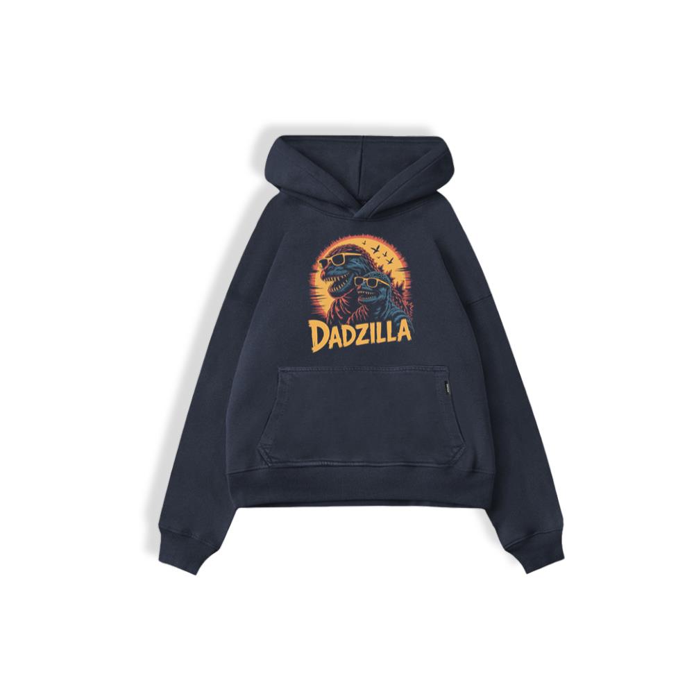 Dadzilla Father of the Monsters Cartoon Design Hoodie - Image 2