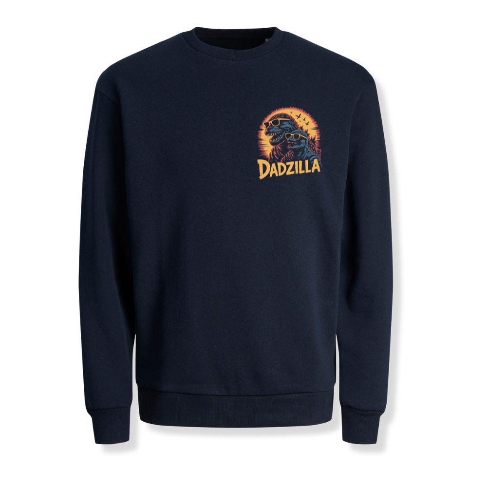 Dadzilla Father of the Monsters Cartoon Design Sweatshirt
