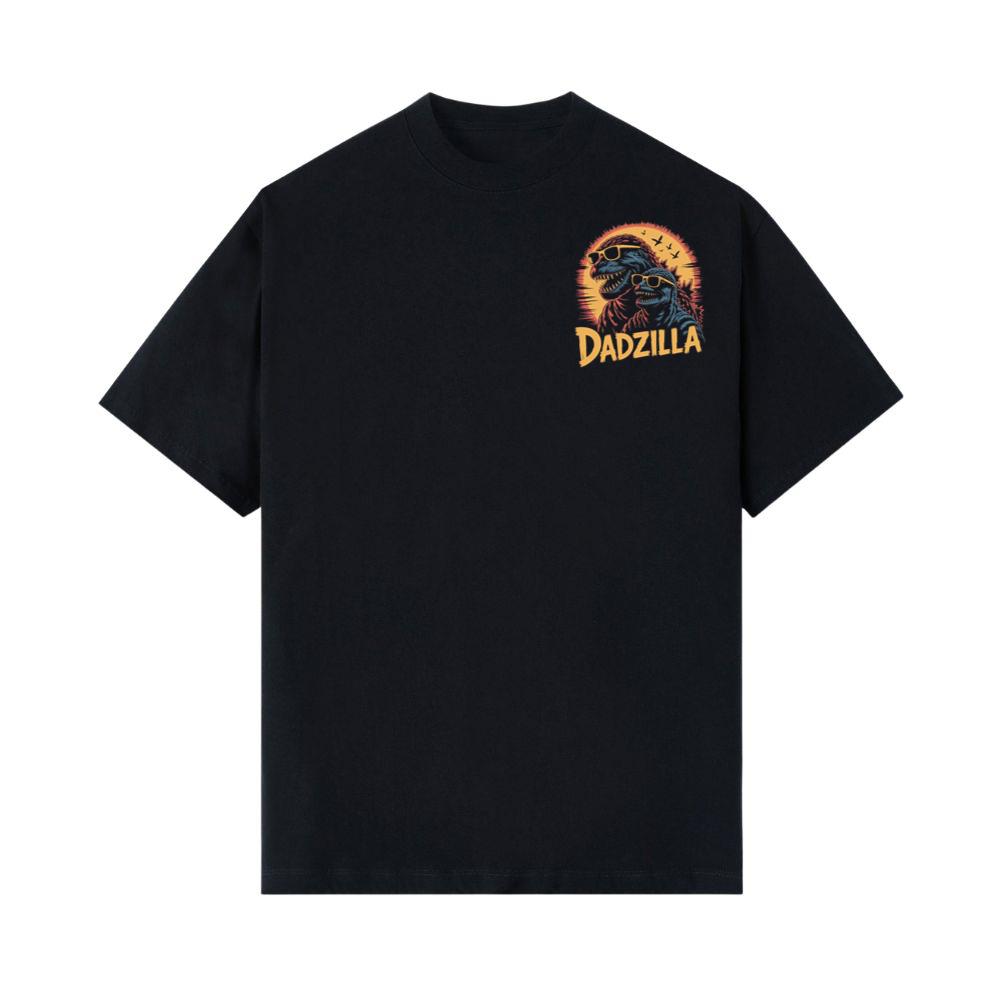 Dadzilla Father of the Monsters Cartoon Design T-Shirt