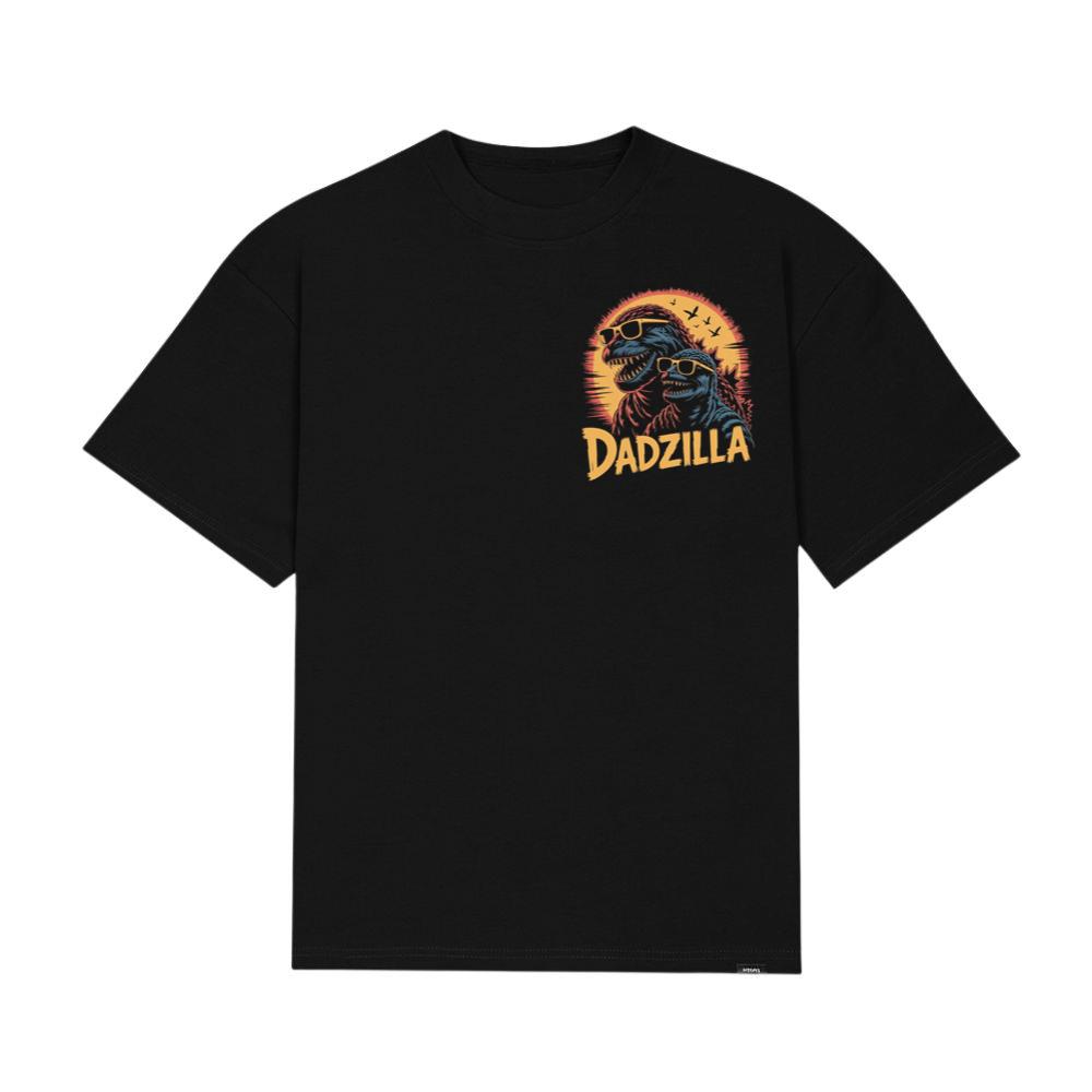Dadzilla Father of the Monsters Cartoon Design T-Shirt