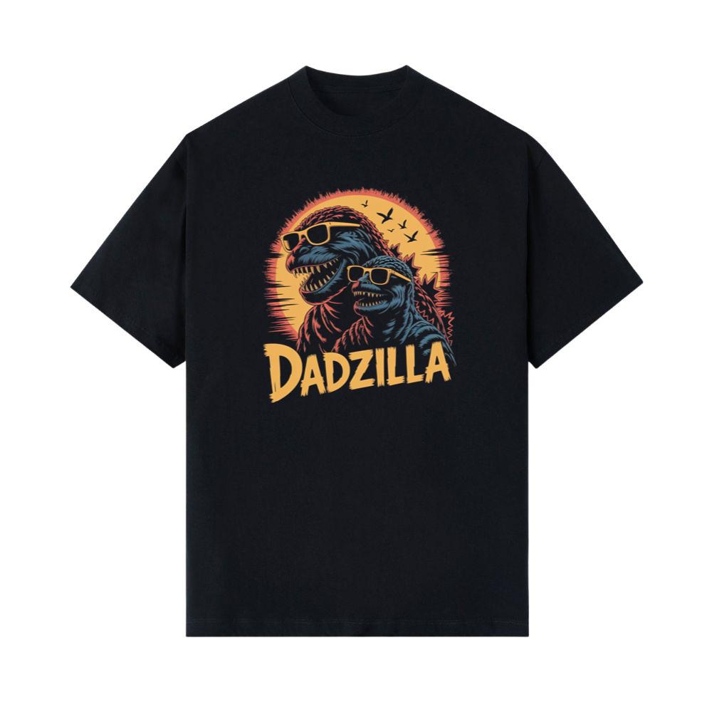 Dadzilla Father of the Monsters Cartoon Design T-Shirt