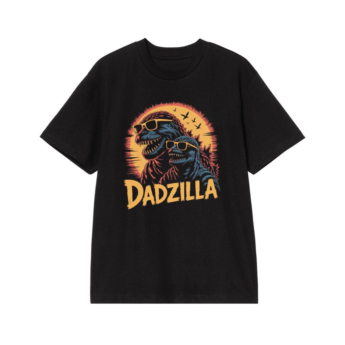 Dadzilla Father of the Monsters Cartoon Design T-Shirt