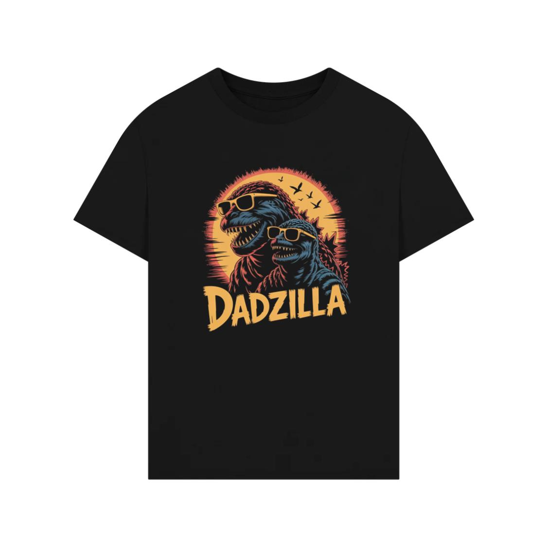 Dadzilla Father of the Monsters Cartoon Design T-Shirt